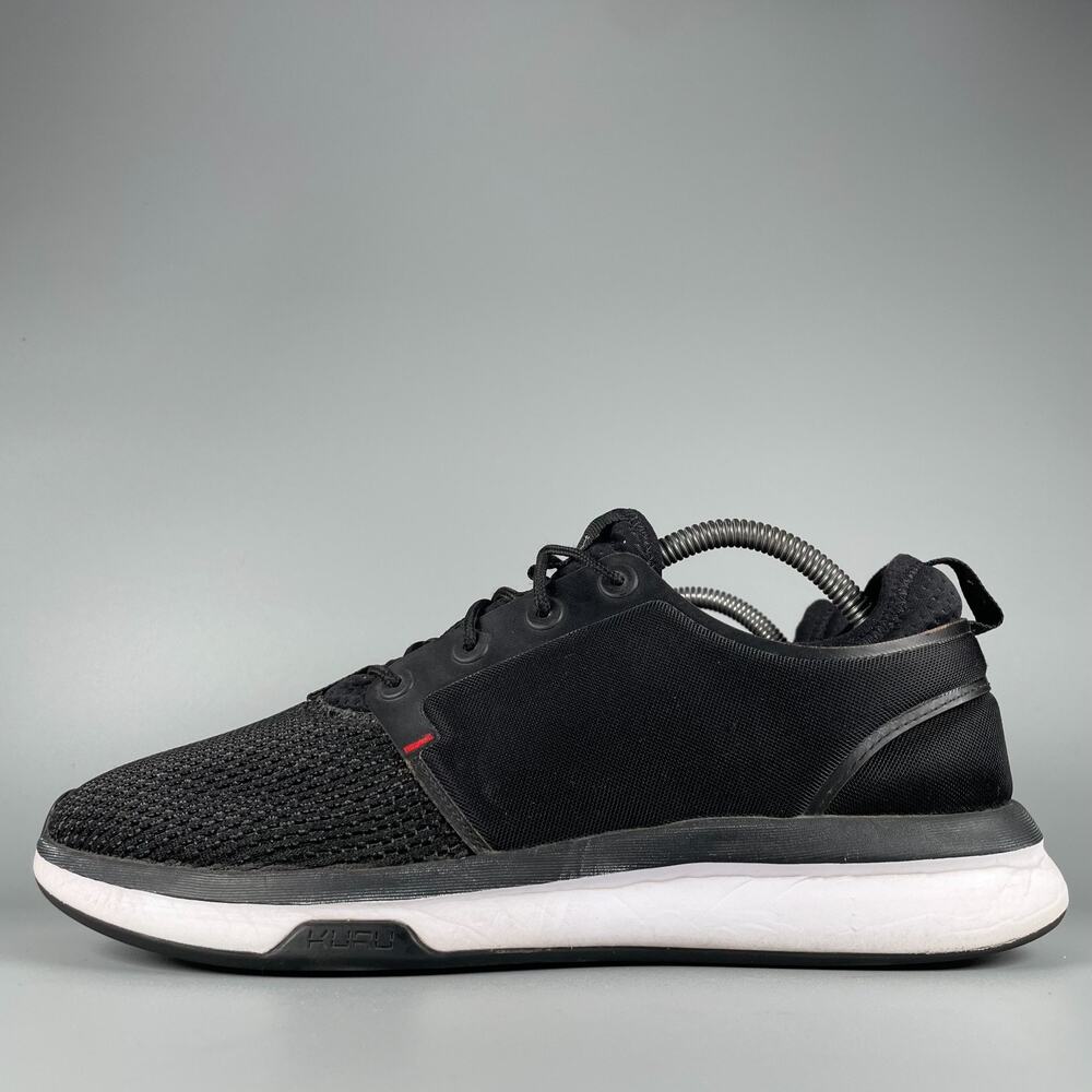 KURU Atom Cloud Men's 9.5 M Black White Mesh Athletic Running Shoes Sneakers EUC